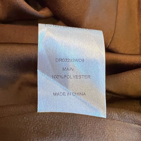 Meshki Ayla Chocolate Satin Cut out Mini Dress Size Small NWT - Picture 10 of 14